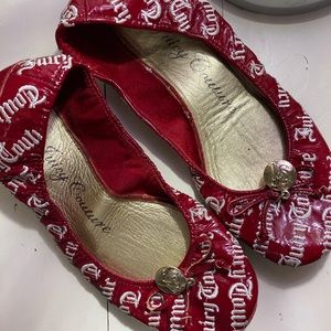 Juicy Couture Red Flats